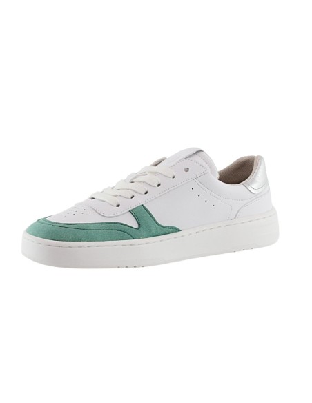 Zapatillas barefoot Coqueflex Nayra Verde-Blanco-Plata