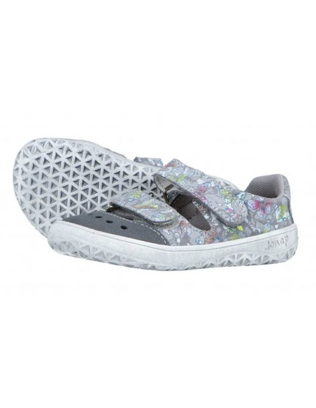 Sandalias barefoot Jonap Fella Gris Mariposas