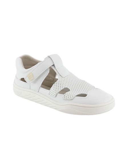 Sandalias respetuosas cerradas Piruflex Microperforado Blanco