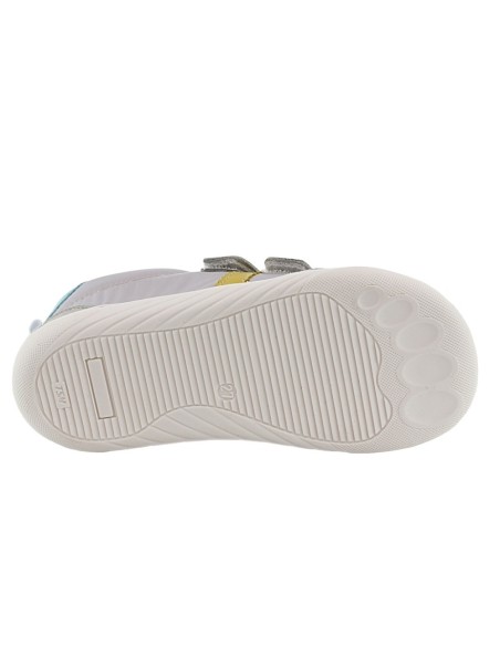 Zapatos barefoot Piruflex PF174-6 Gris claro Amarillo