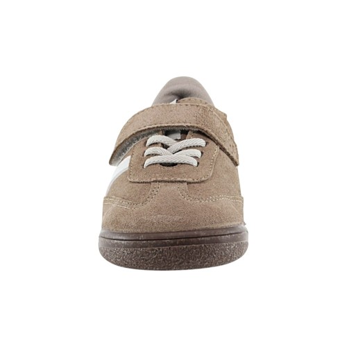 Zapatos barefoot ZapyFlex Dpto Velcro y elástico marrón 2