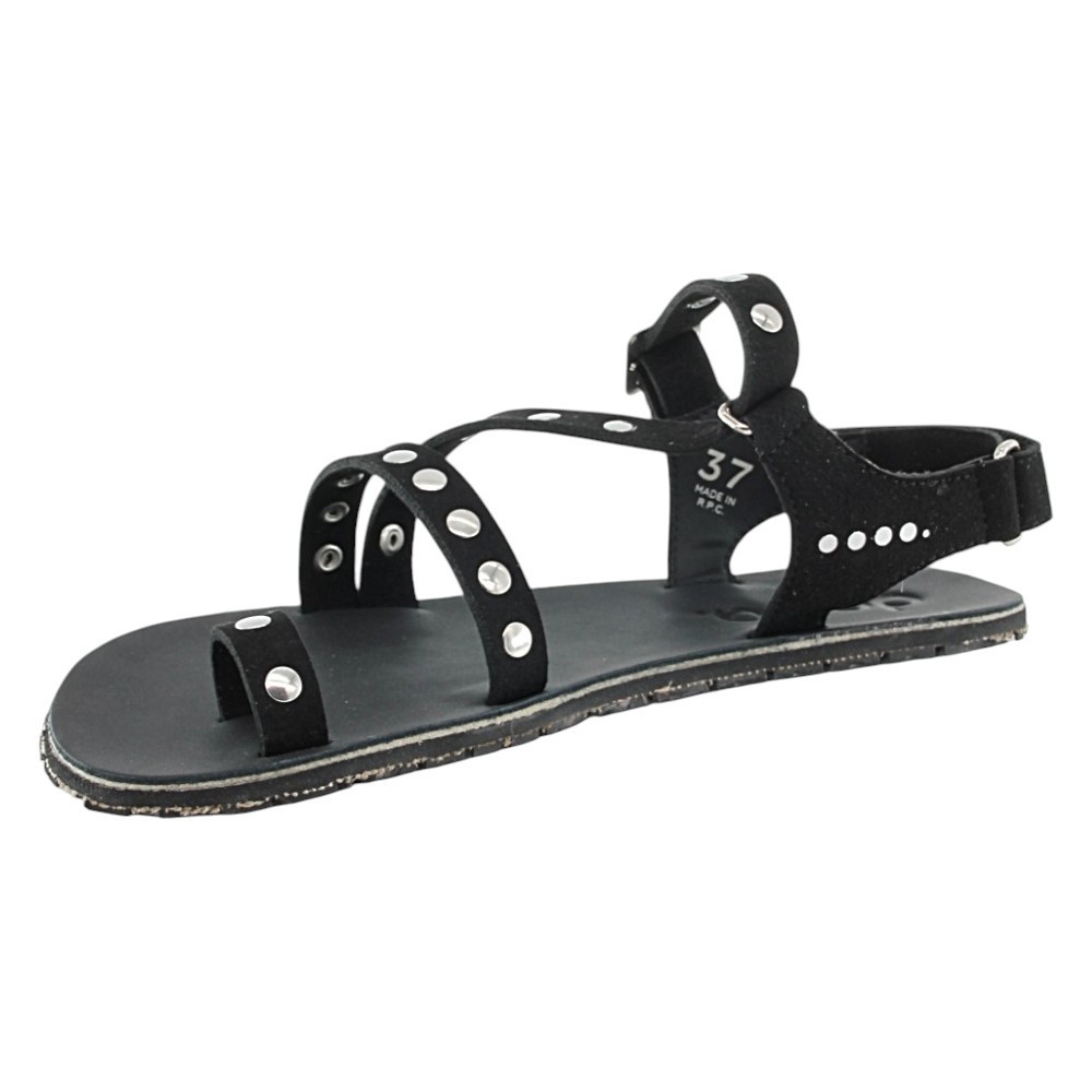 Sandalias Barefoot Dada Senda Studs Negro