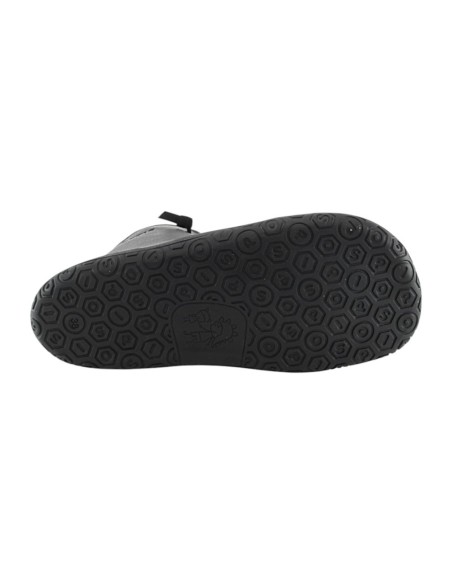 Botines barefoot Yoyo Rocker Negro forro  borreguito