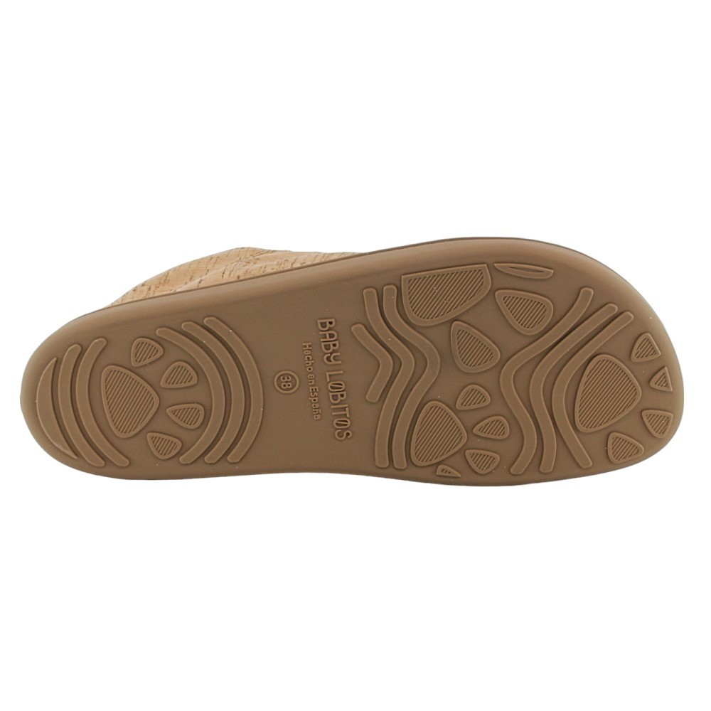 Zapatillas Baby Lobitos Cork Brillo Jeans