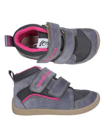 Botines Bar3foot Hydro Gris-Fucsia Water repelent