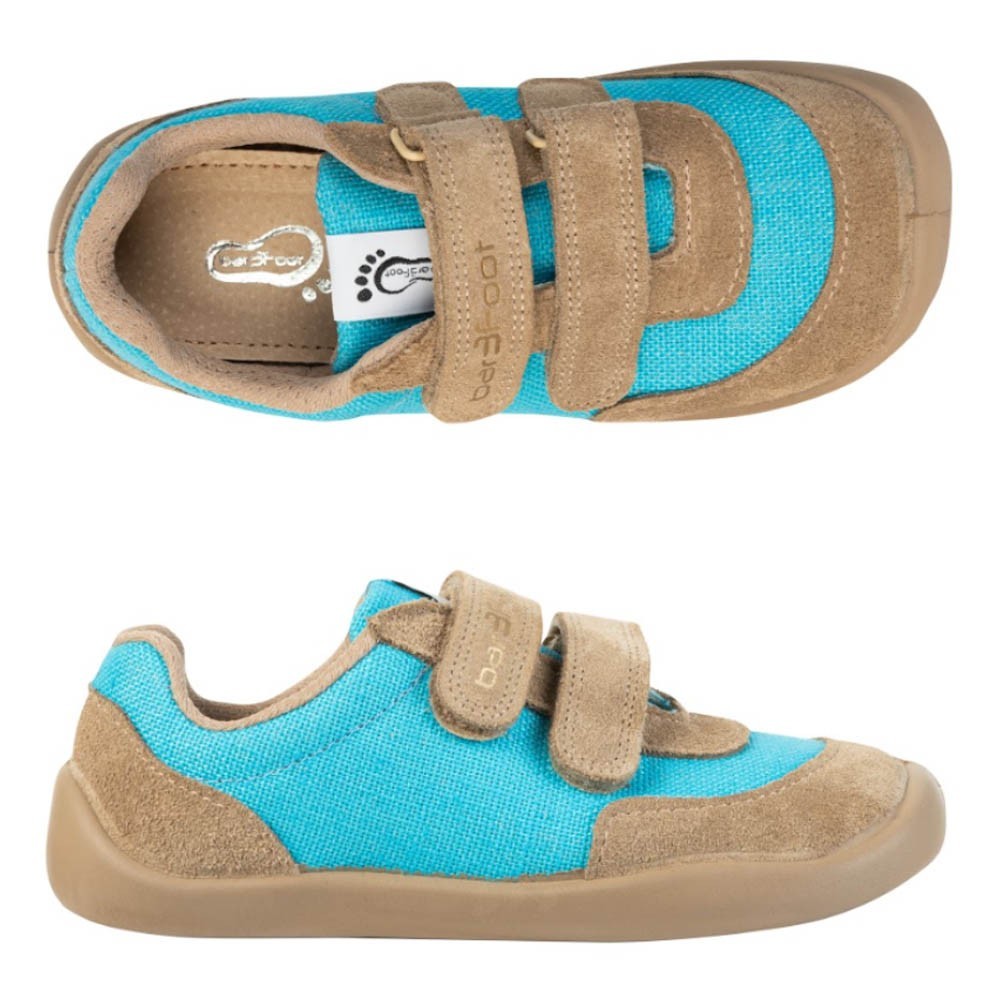 Zapatillas de lona Bar3foot Ohio Turquesa suela SMILE