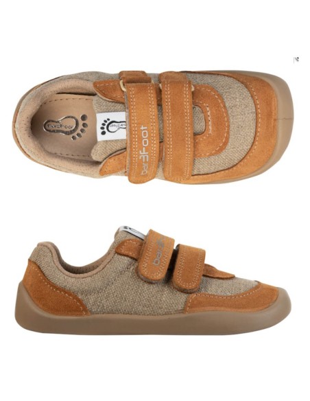 Zapatillas de lona Bar3foot Ohio Marrón suela SMILE