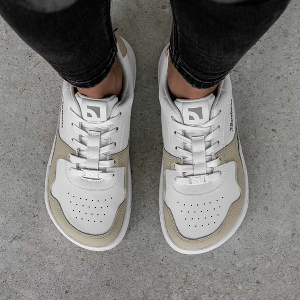 Zapatillas barefoot Barebarics Zing Blanco-Crema