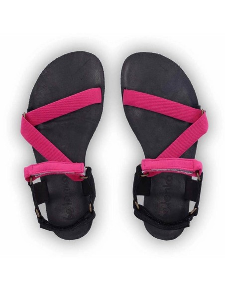 Sandalia barefoot Be Lenka Flexi Fucsia-Negro
