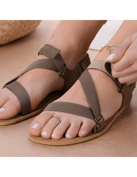 Sandalias barefoot Be Lenka Flexi Olive