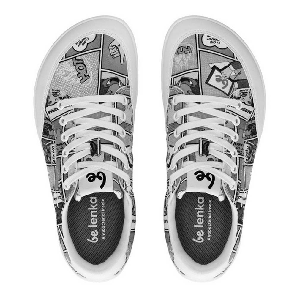 Zapatillas barefoot Be Lenka  Rebound Comics Negro-Blanco
