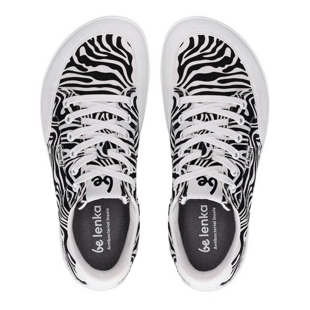 Zapatillas barefoot Be Lenka  Rebound Zebra Negro-Blanco
