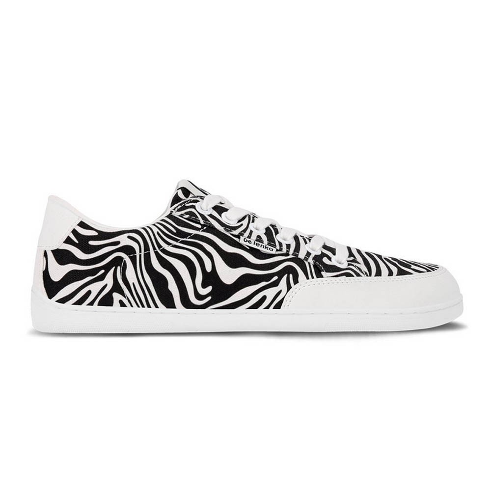 Zapatillas barefoot Be Lenka  Rebound Zebra Negro-Blanco