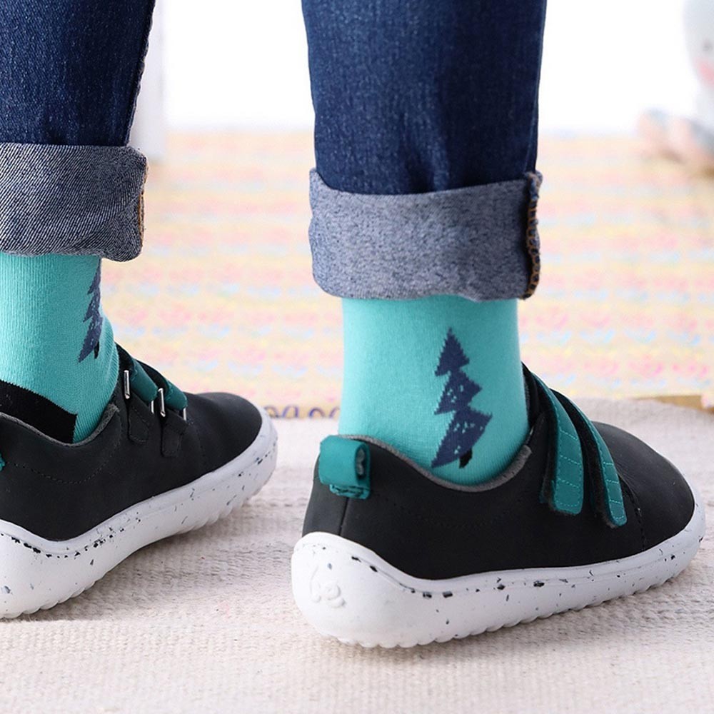 Zapatos barefoot Balenka Jolly Negro-Verde