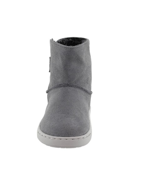 Botines barefoot Blanditos Hielo Gris borreguito