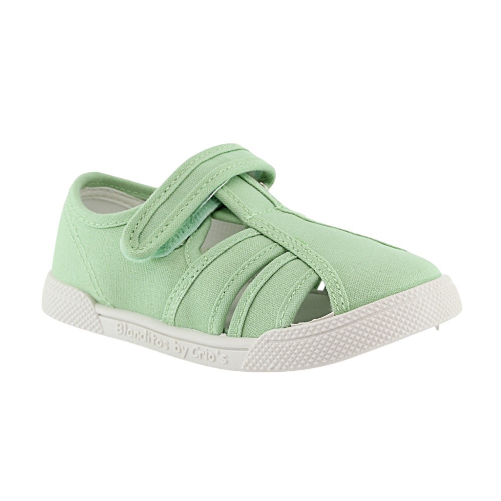 Sandalias de lona respetuosas Blanditos Mango Verde