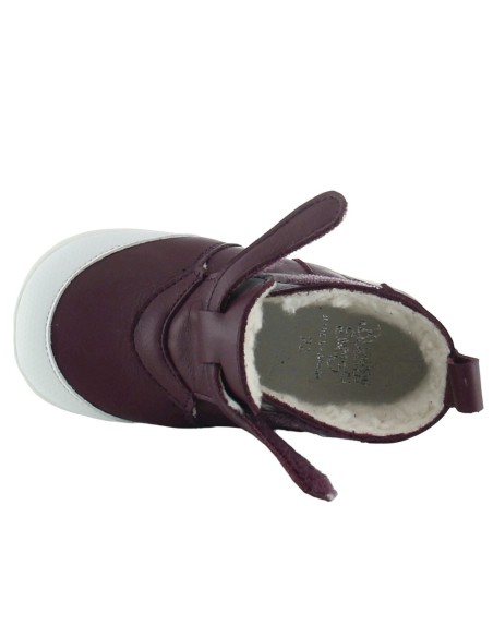 Zapatos respetuosos Blandy Shoes Gerona Borreguillo Granate