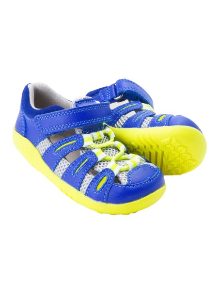 Sandalias Bobux Summit Jeans-Amarillo