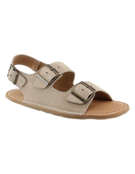 Sandalias barefoot Boston Lamine Serraje Beige