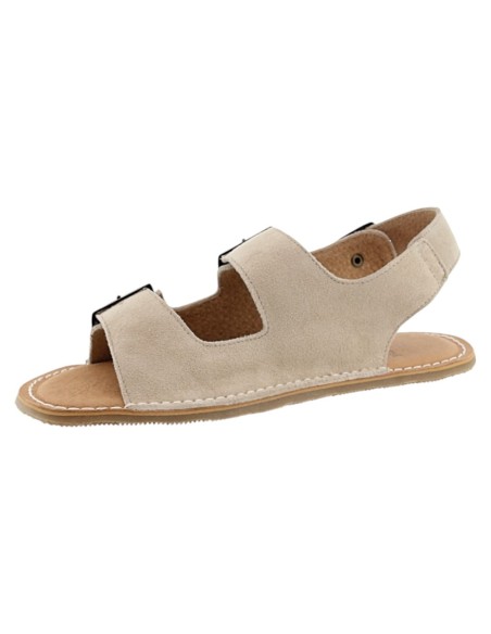 Sandalias barefoot Boston Lamine Serraje Beige