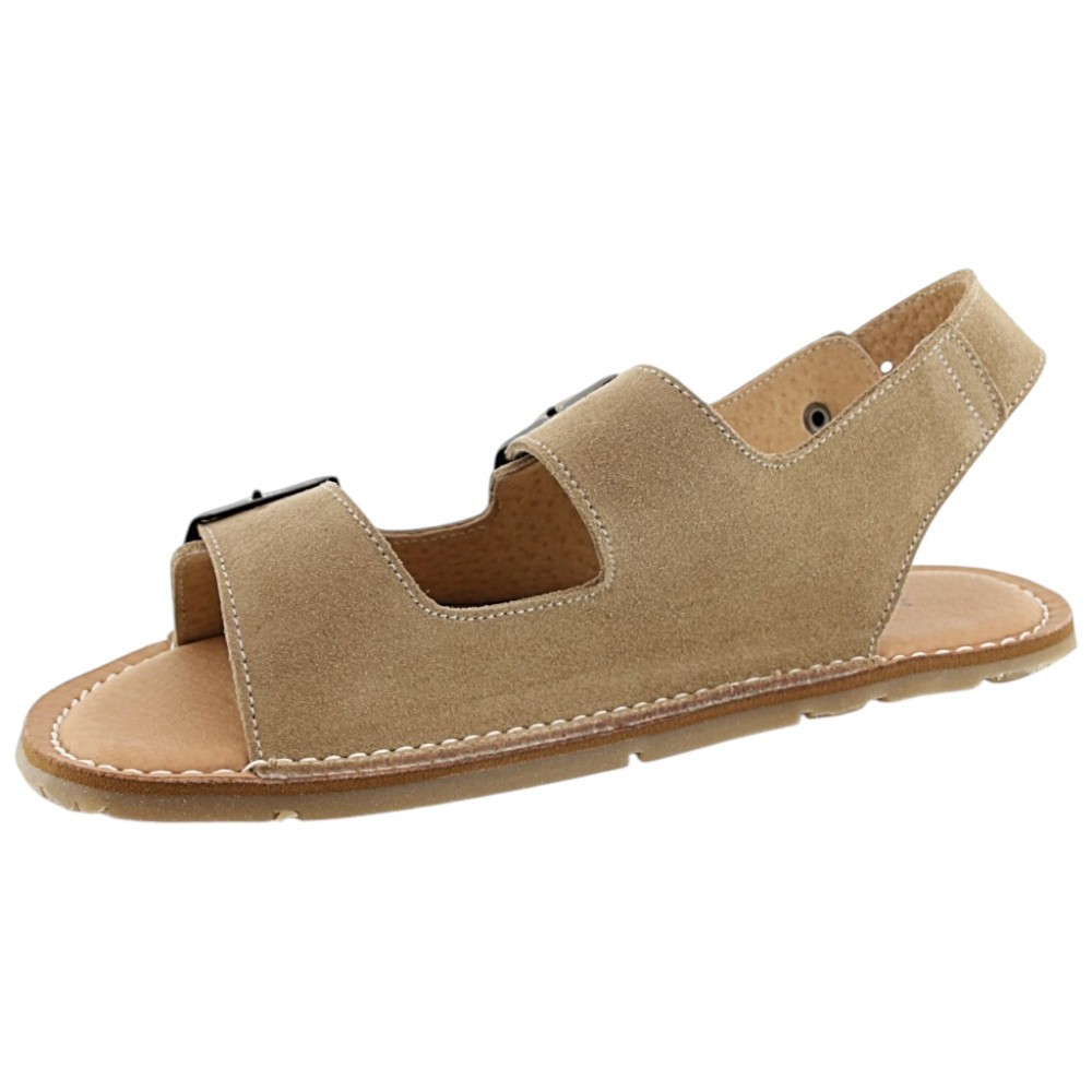 Sandalias barefoot Boston Lamine Serraje Marrón