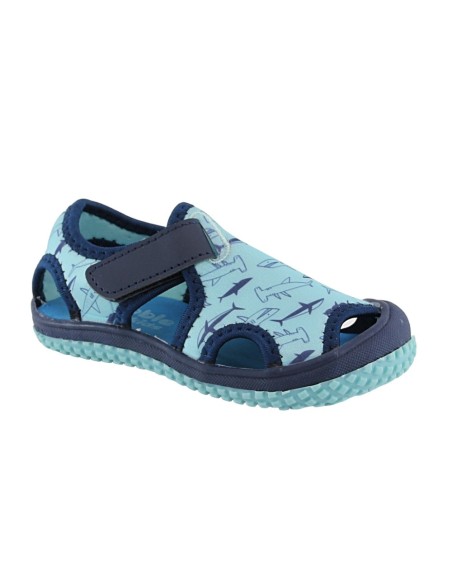 Sandalias de agua Bubble Kids Tiburones Celeste