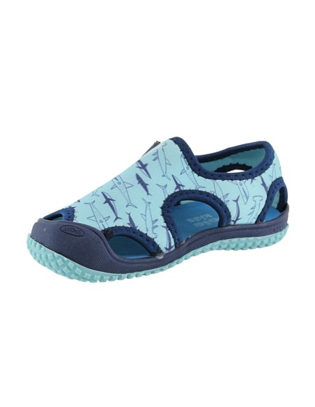 Sandalias de agua Bubble Kids Tiburones Celeste
