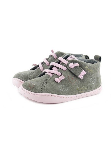 Zapatos Camper kids Twins Marrón-Rosa