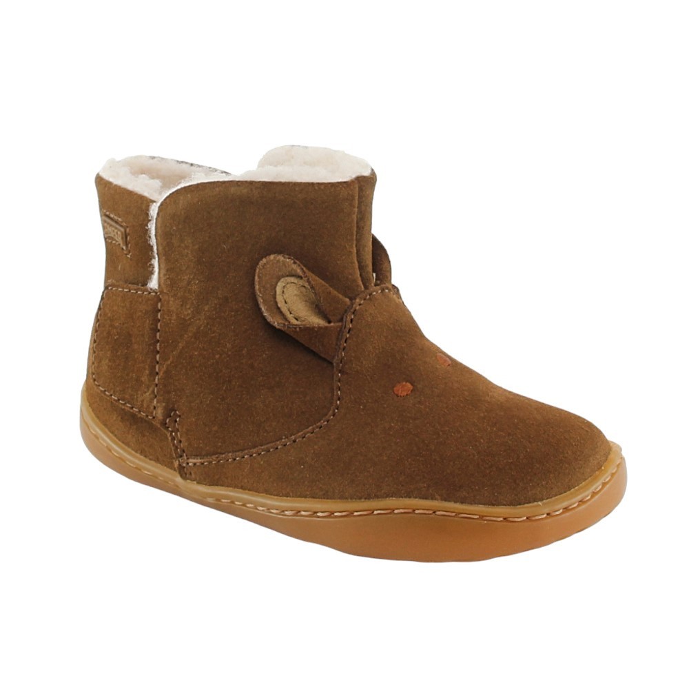 Botines Camper Peu Marrón borreguito