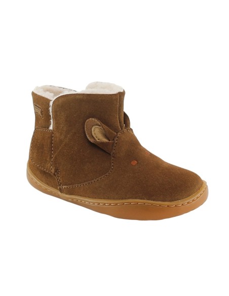 Botines Camper Peu Marrón borreguito