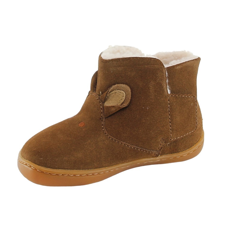Botines Camper Peu Marrón borreguito