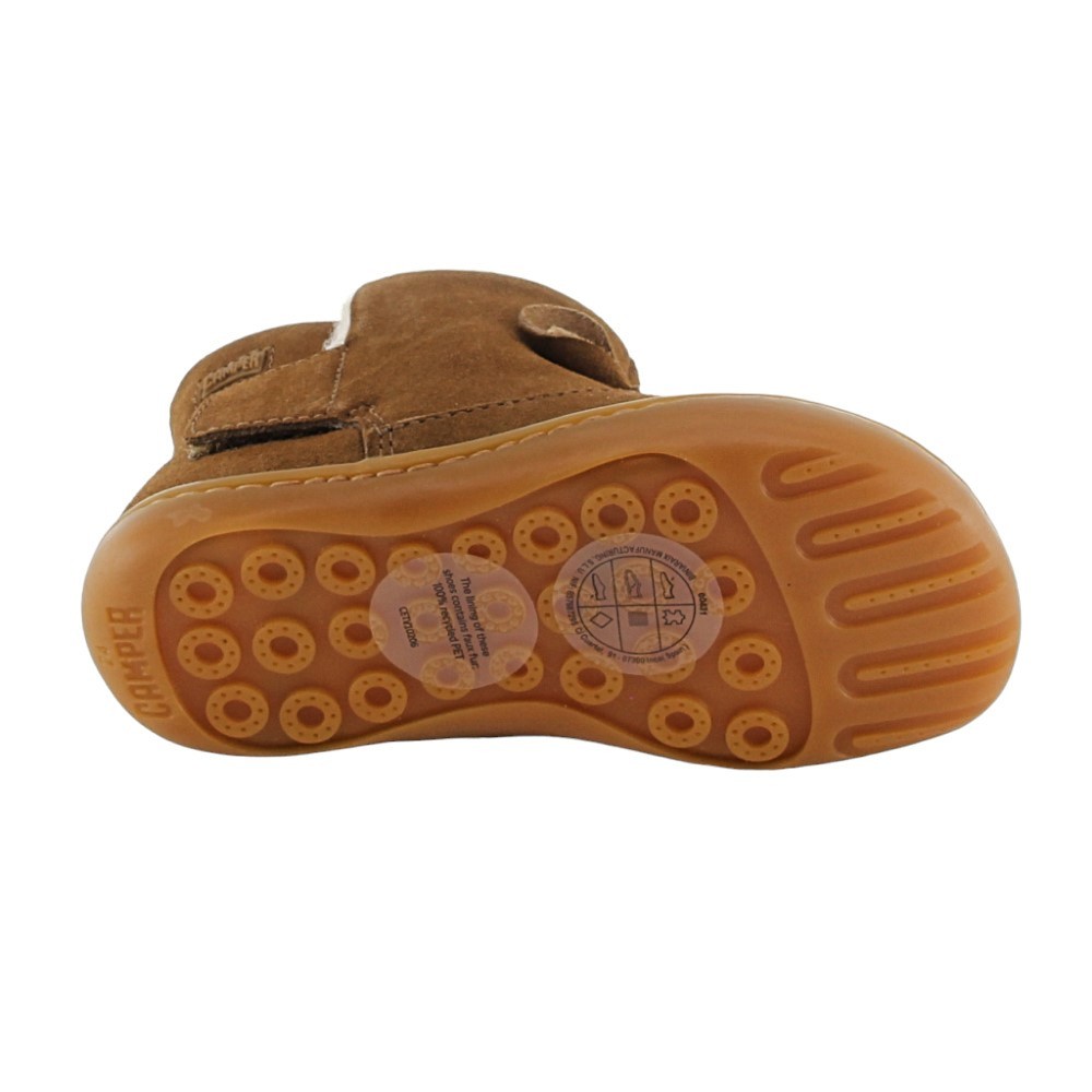 Botines Camper Peu Marrón borreguito