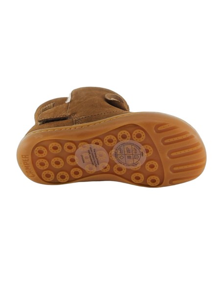 Botines Camper Peu Marrón borreguito