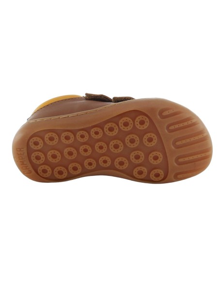 Zapatos Camper Kids Peu velcro Marrón