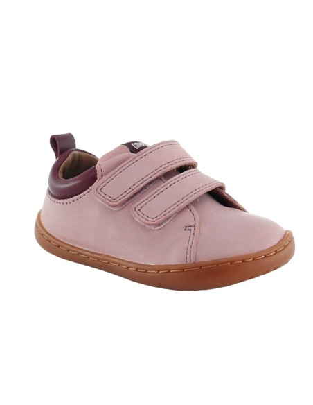 Zapatos Camper Kids Peu velcro Rosa