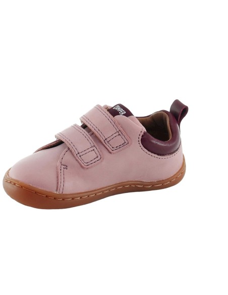 Zapatos Camper Kids Peu velcro Rosa