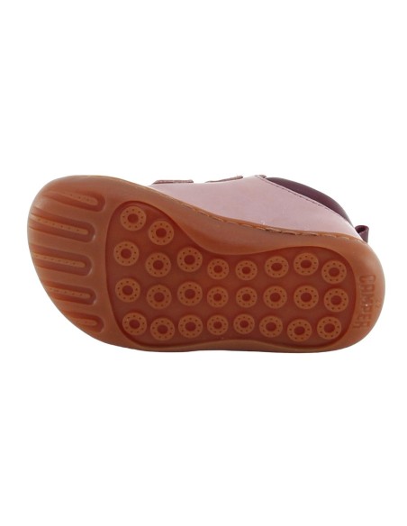 Zapatos Camper Kids Peu velcro Rosa