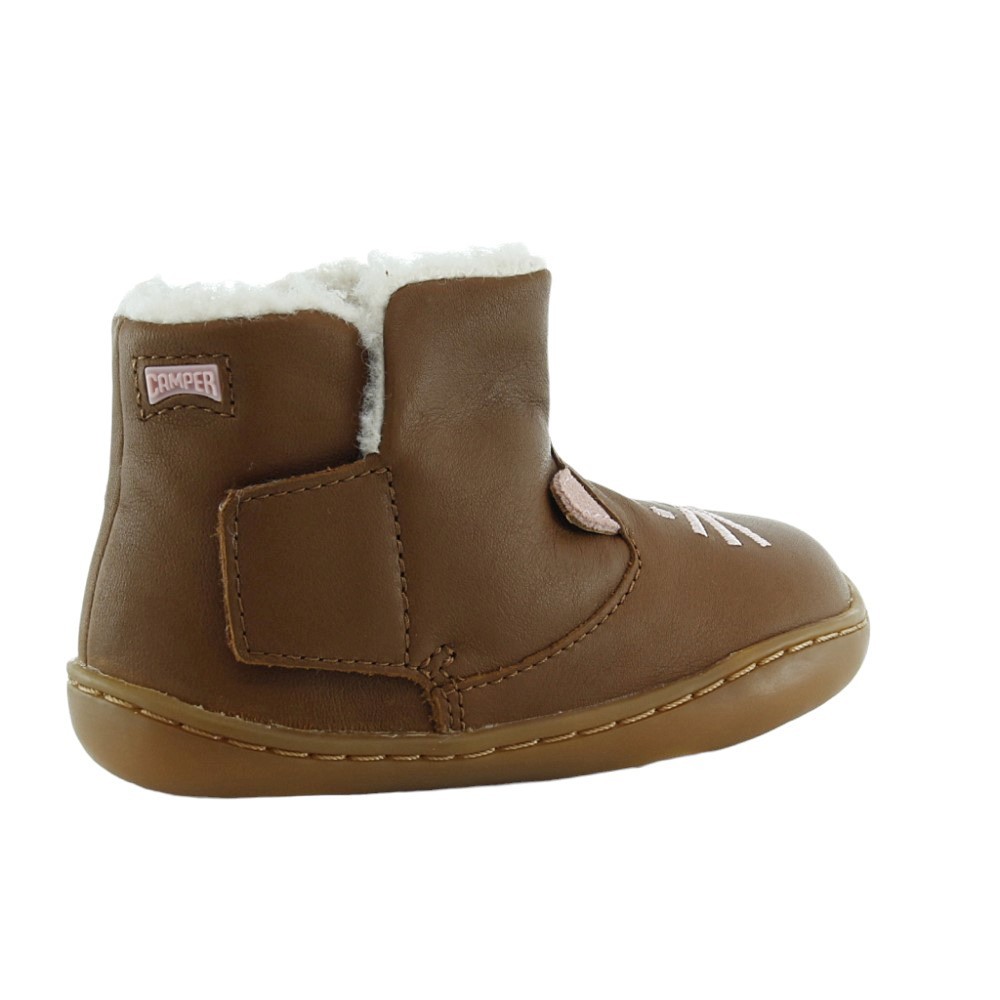 Botines Camper Kids Twins Marrón