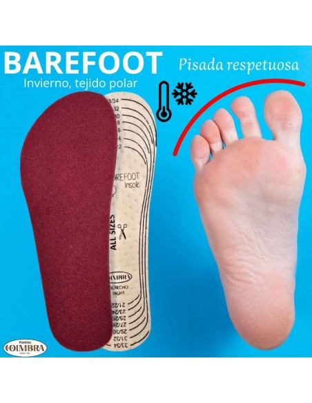 Plantillas Barefoot adulto recortables Coimbra Invierno Polar