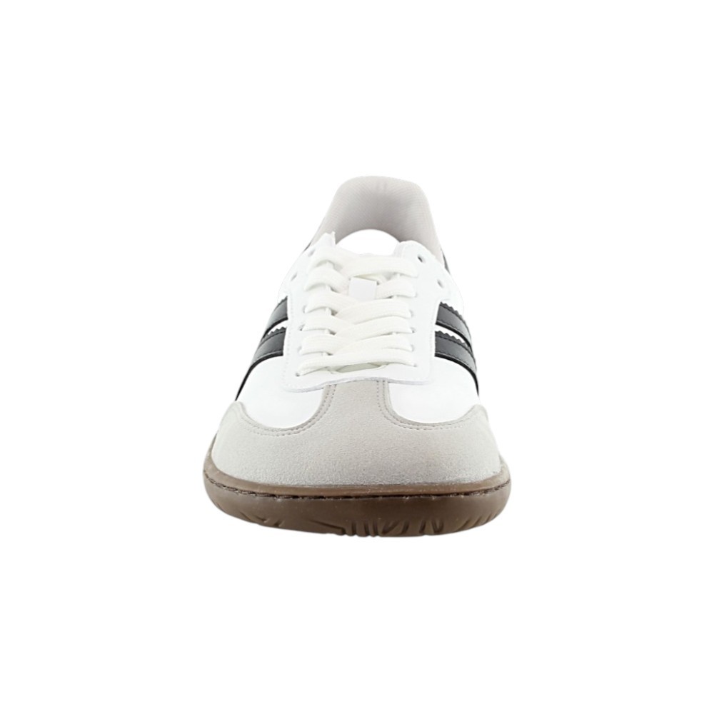 Zapatillas barefoot Coqueflex 4415 Piso Adam Blanco-Negro
