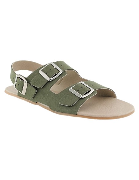 Sandalias barefoot Coqueflex 1560 3 hebillas Kaki
