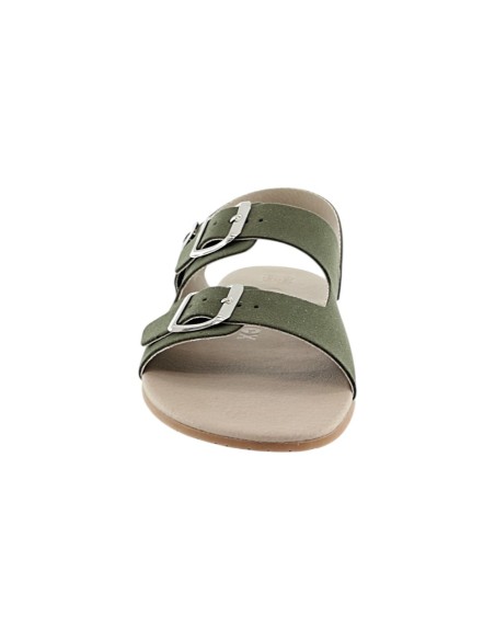 Sandalias barefoot Coqueflex 1560 3 hebillas Kaki