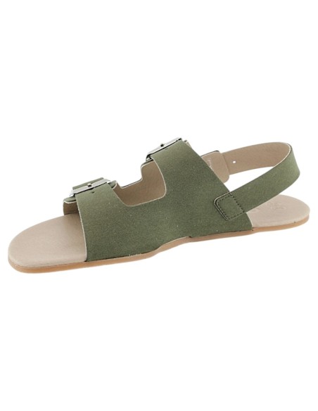 Sandalias barefoot Coqueflex 1560 3 hebillas Kaki