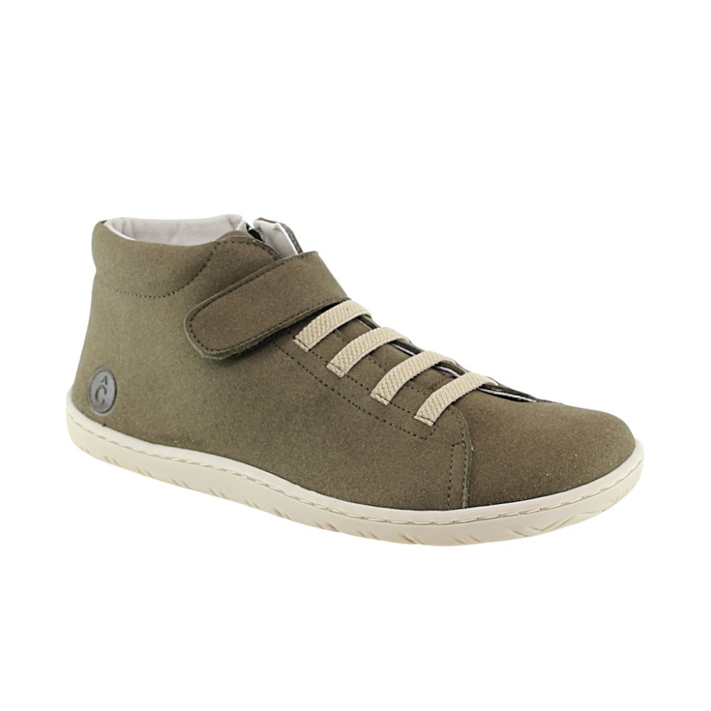 Botines barefoot Coqueflex 15231 Militar elásticos y cremallera