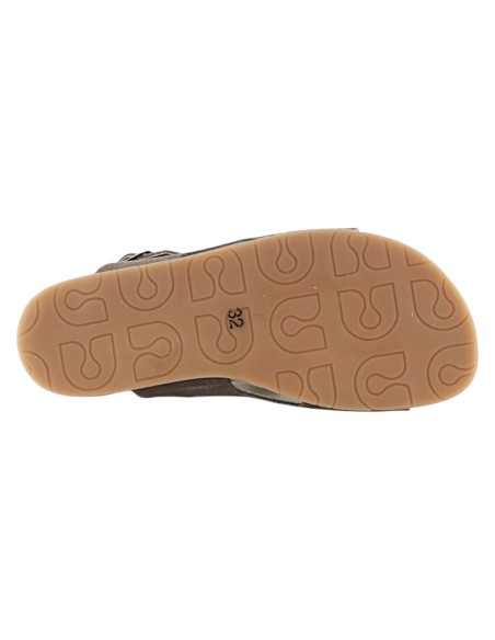 Sandalias barefoot Coqueflex 3 hebillas 1560 Gris
