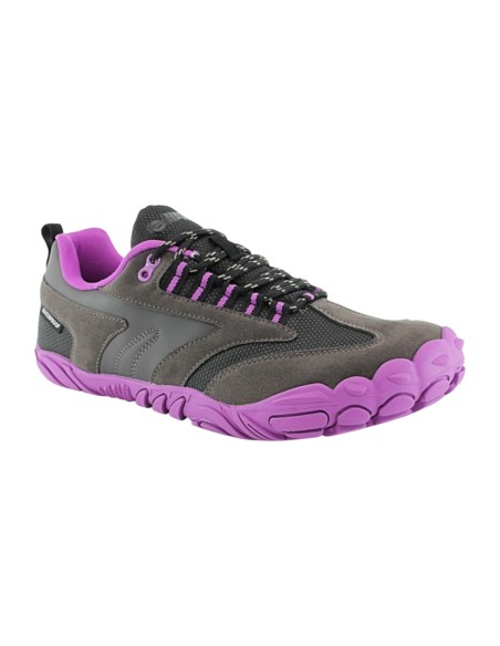 Botines Hi-Tec impermeables barefoot Figaro Gris-Lila