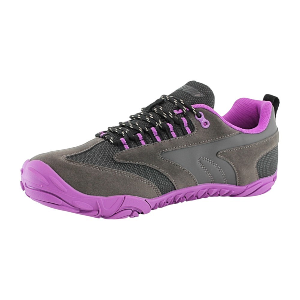 Botines Hi-Tec impermeables barefoot Figaro Gris-Lila