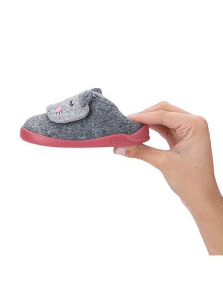 Zapatillas de casa resptuosas Igor Miau Gris