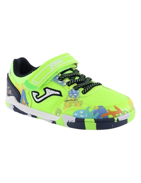 Zapatillas de futbol sala barefoot Joma Top Flex Verde Flúor