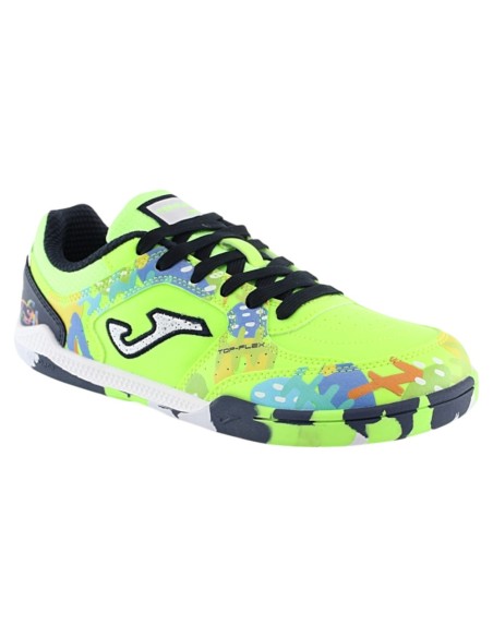 Zapatillas de futbol sala barefoot Joma Top Flex Verde Flúor c